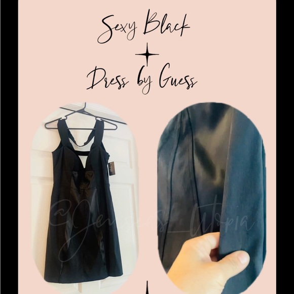 NEW SEXY BLACK DRESS BY GUESS - Picture 1 of 2